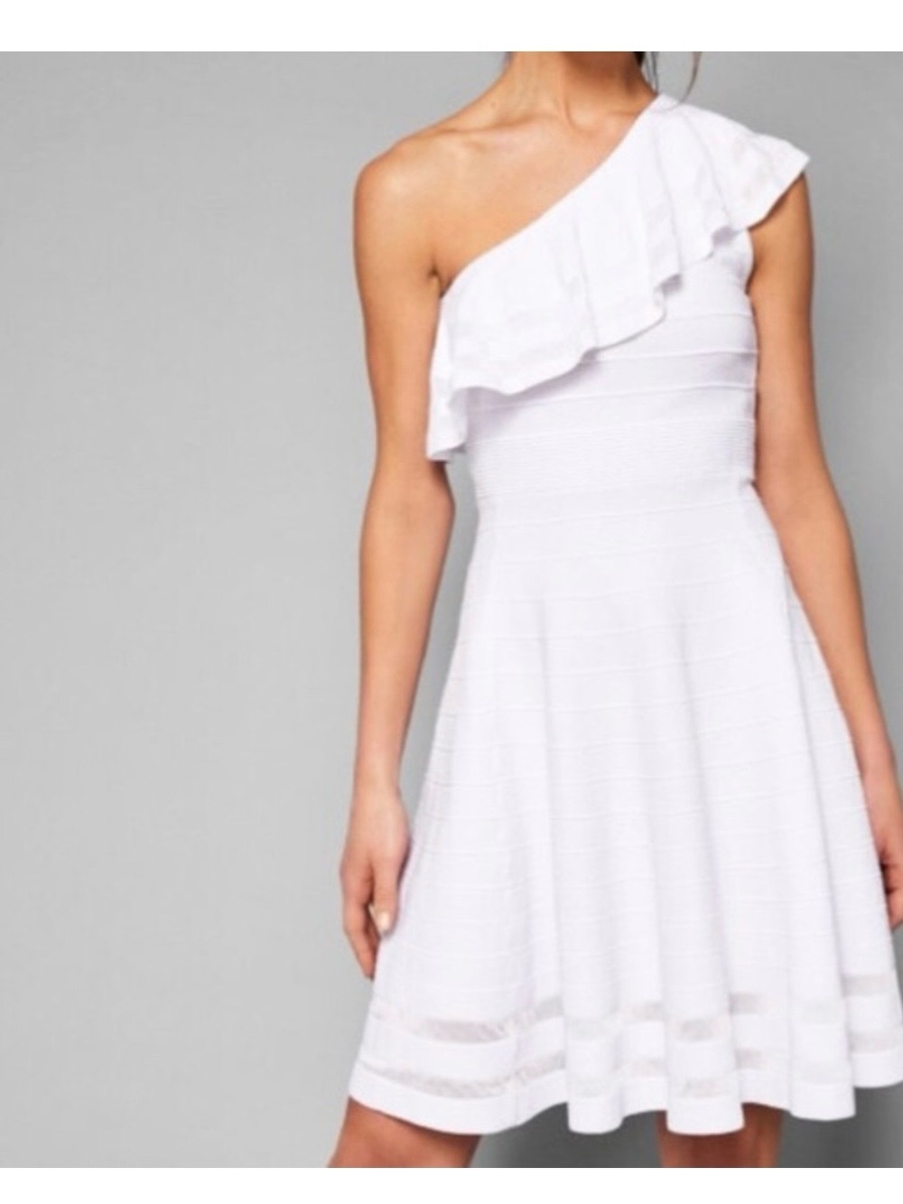 Ted Baker Streena One Shoulder Ruffle Dress